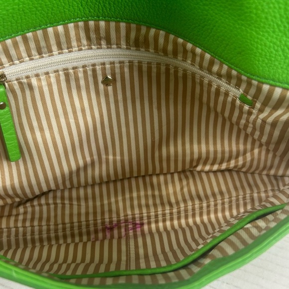 Kate Spade Cobble Hill Marsala FoldOver Convertible Crossbody Bag Green Leather - Picture 7 of 15